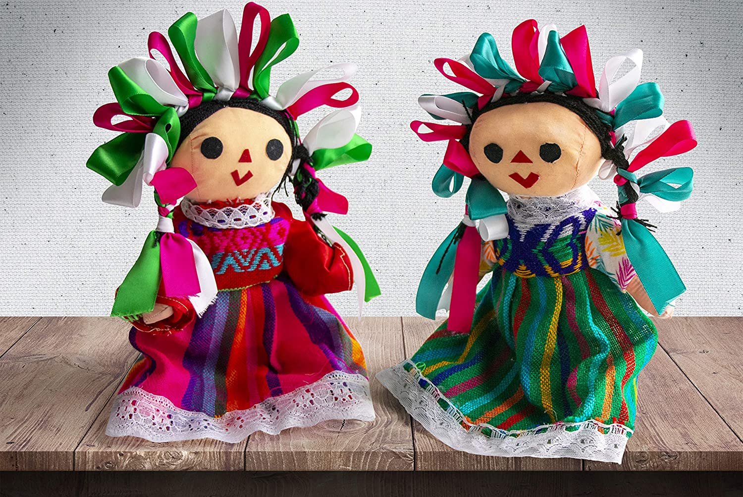 Threads West Authentic Handmade Mexican Rag Dolls Maria Assorted Colo FESTMEX