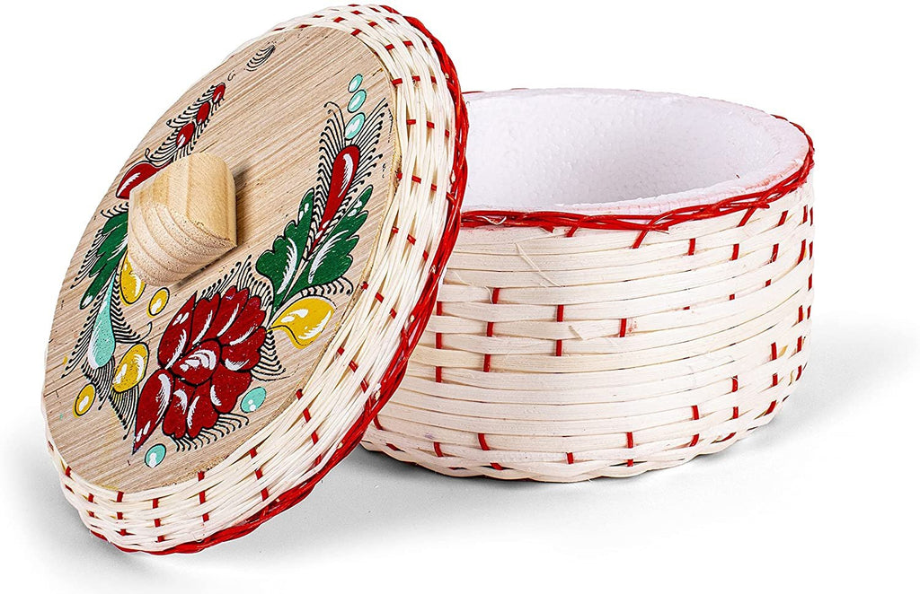 Mexican Enamel Tortilla Warmer / Cinco De Mayo Tortilla Holder Set