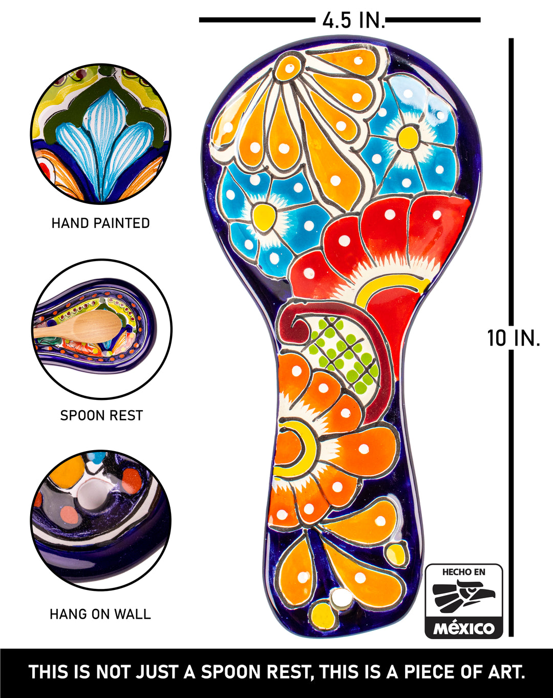 Talavera Spoon Rest (Multicolor)