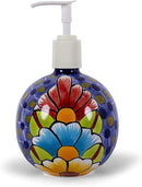 Authentic Mexican Talavera Soap and Lotion Dispenser Colorful Kitchen Decor- Hand Painted - Mexican Pottery - Made in Mexico