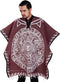 threads west Authentic Mexican Poncho Reversible Cobija Blanket - Aztec Calendar