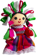 Threads West Authentic Handmade Mexican Rag Dolls Maria, Assorted Colors, 10 inches Tall (Packs Available) (Small, 2-Pack)