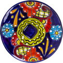 Genuine Mexican Talavera Hand Painted Tortillero Ceramic Tortilla warmer bowl with lid Handmade in Mexico by Artisans (Floral)