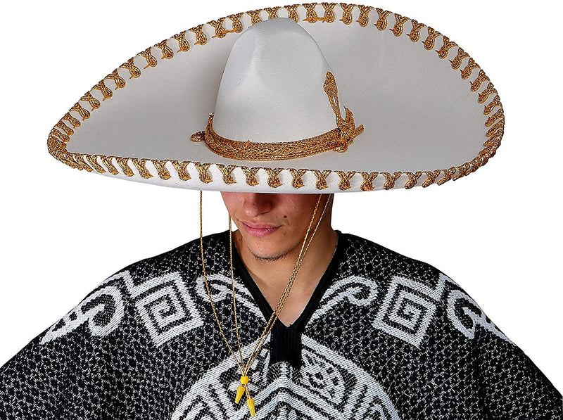Authentic Adult Mexican Sombrero Mariachi Charro Hat, Premium Mexican Hat for Costume Parties, 5 de Mayo, 16 de Septiembre