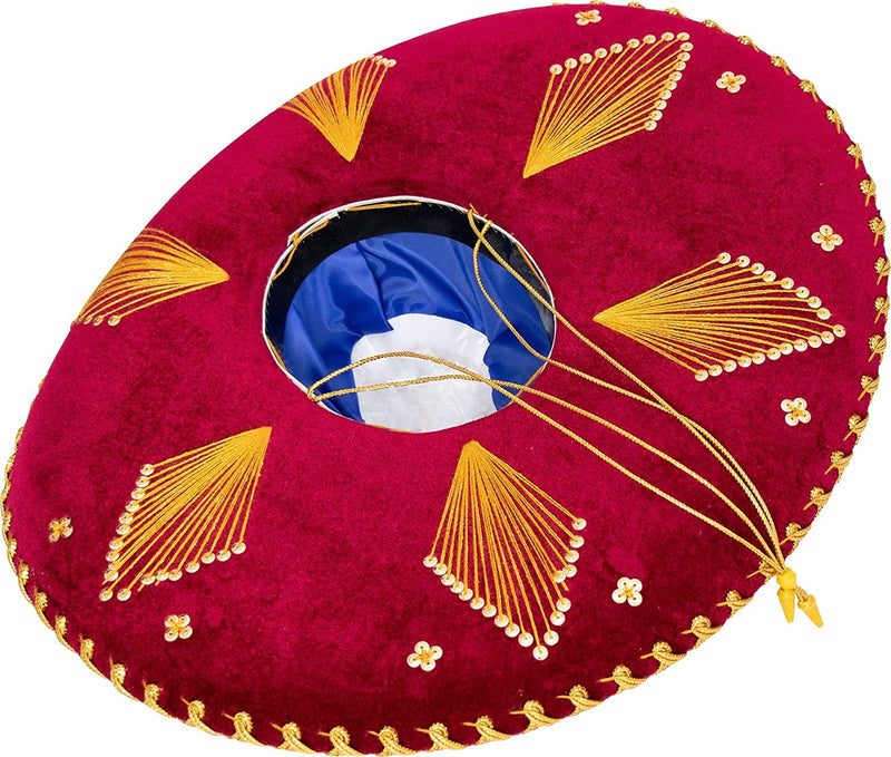 Authentic Adult Mexican Sombrero Mariachi Charro Hat, Premium Mexican Hat for Costume Parties, 5 de Mayo, 16 de Septiembre