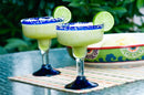 Mexican Hand Blown Glass â€“ Set of 4 Hand Blown Margarita Glasses (16 oz)