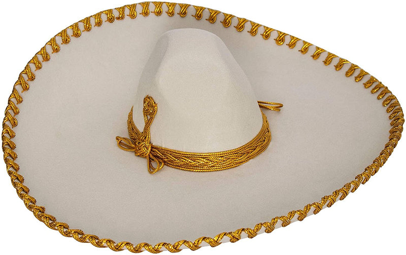 Authentic Adult Mexican Sombrero Mariachi Charro Hat, Premium Mexican Hat for Costume Parties, 5 de Mayo, 16 de Septiembre